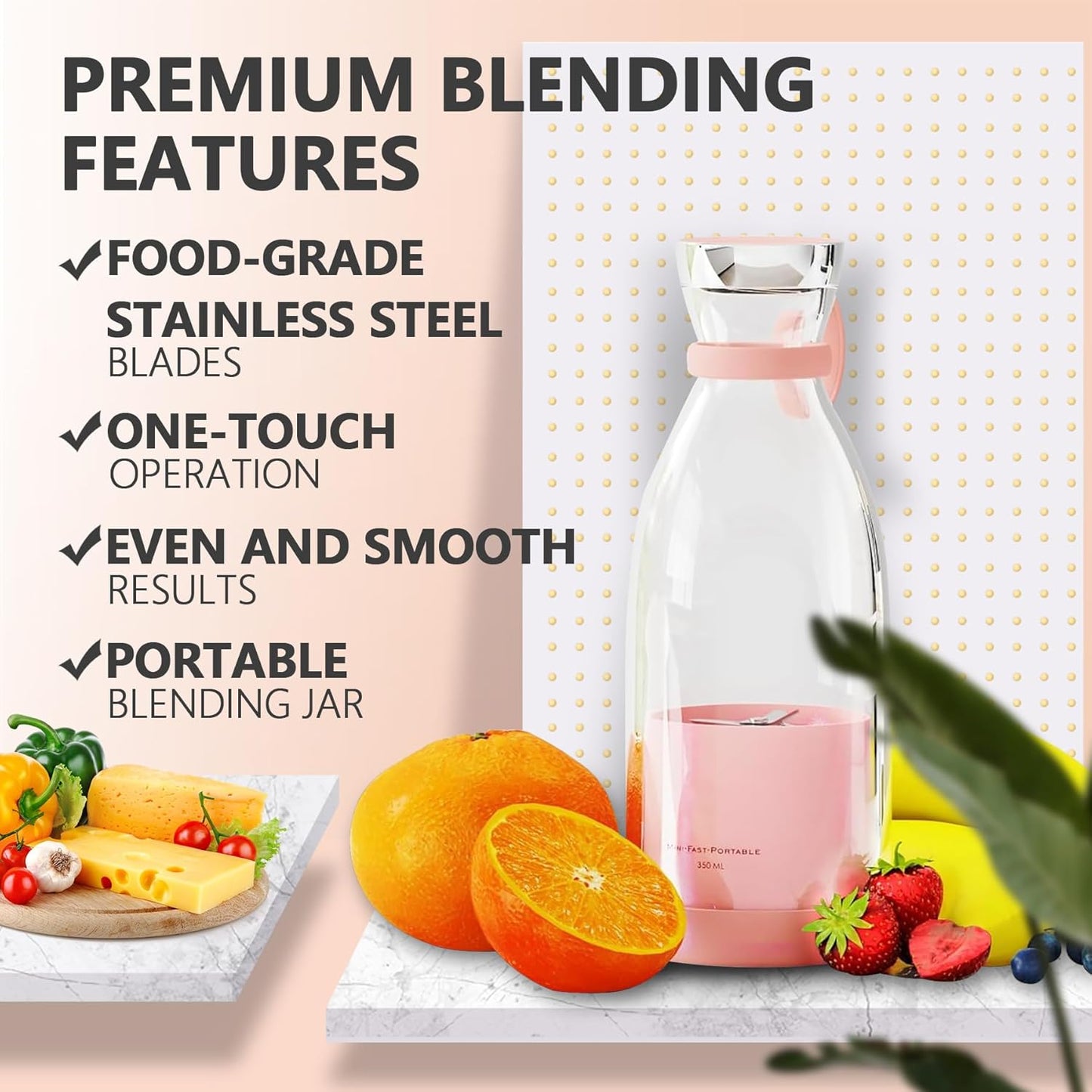 Electric Portable Mini Fruit Juicer Bottle